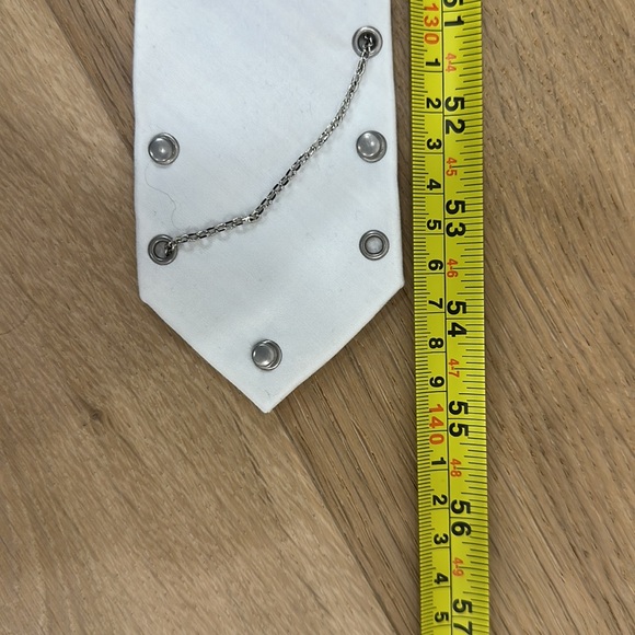 A/X ARMANI EXCHANGE UNIQUE WHITE FASHION TIE - Picture 5 of 6